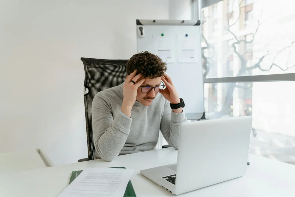 sample image of a man thinking for topic about how to improve bad credit