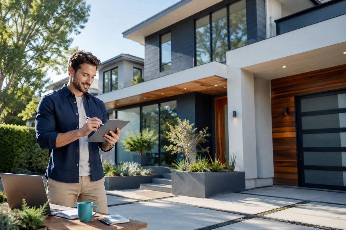 Alt Doc Home Loan - a self-employed borrower reviewing business paperwork