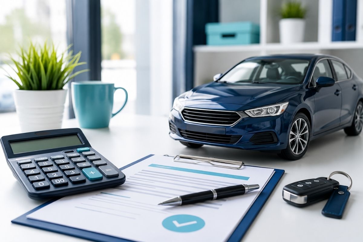 Car Loan Bad Credit no Deposit - a new car with keys and finance documents