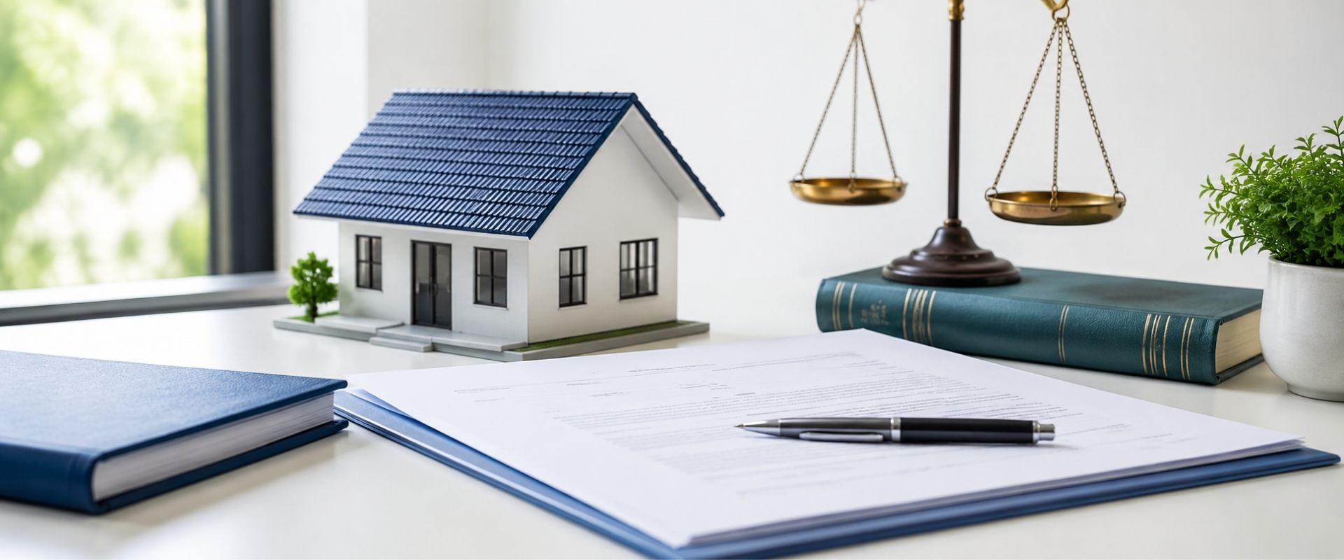 Family Trust Property Loan - trust documents beside a small house model