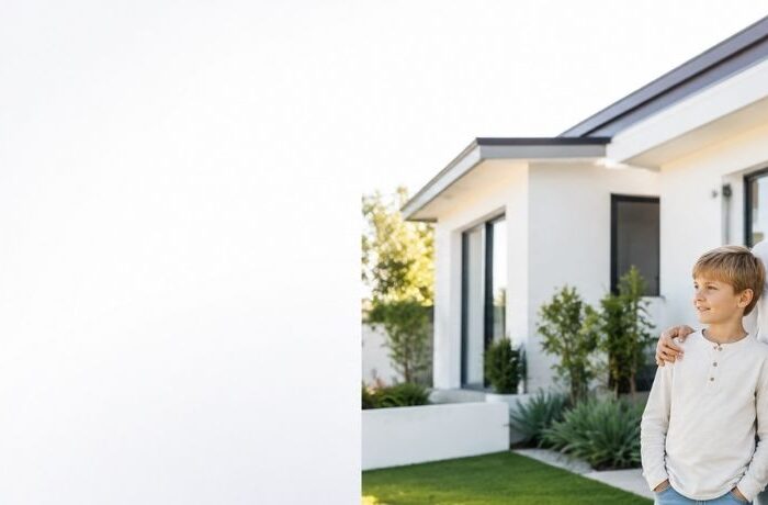 Family Trust Property Loan - trust documents beside a small house model