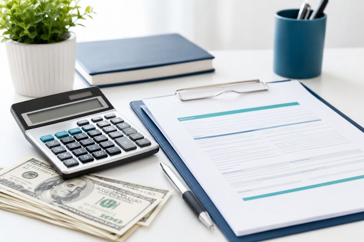 Cheapest Way to Borrow - a loan document weighed against a credit card